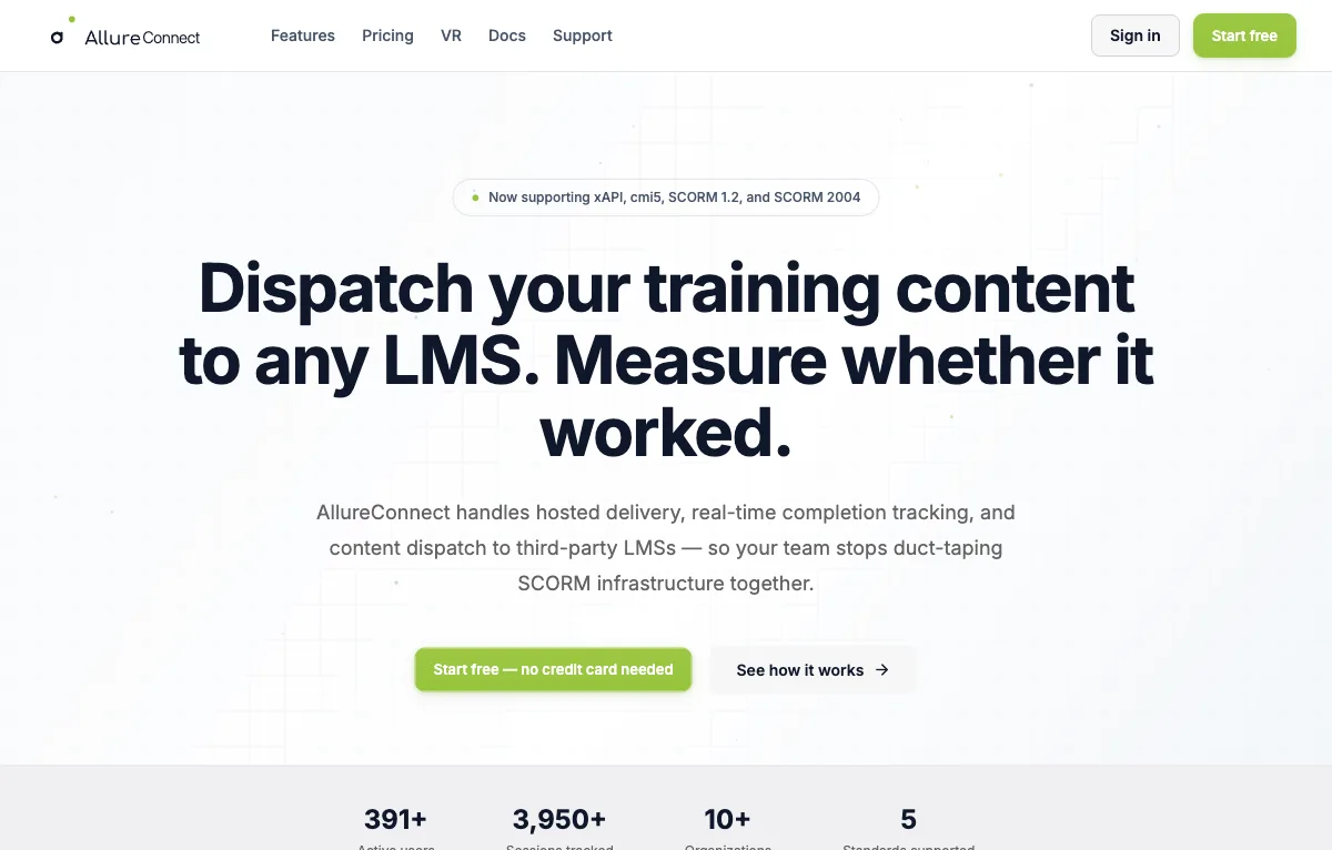AllureConnect public website